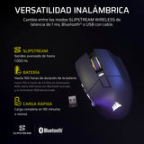 CORSAIR SCIMITAR ELITE WIRELESS SE MMO Ratón para Juegos – 33,000 DPI, 16 Botones Programables, Key Slider Ajustable, Elgato Virtual Stream Deck, 1K Hyper-Polling - PC, PS5, PS4, Xbox, Mac – Gunmetal