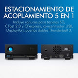 LaCie 1big Dock SSD Pro de 2TB, Unidad De AcoplamienTB SSD, Para PC Mac iPad & iPhone, Data Rescue Service (STHW2000800)