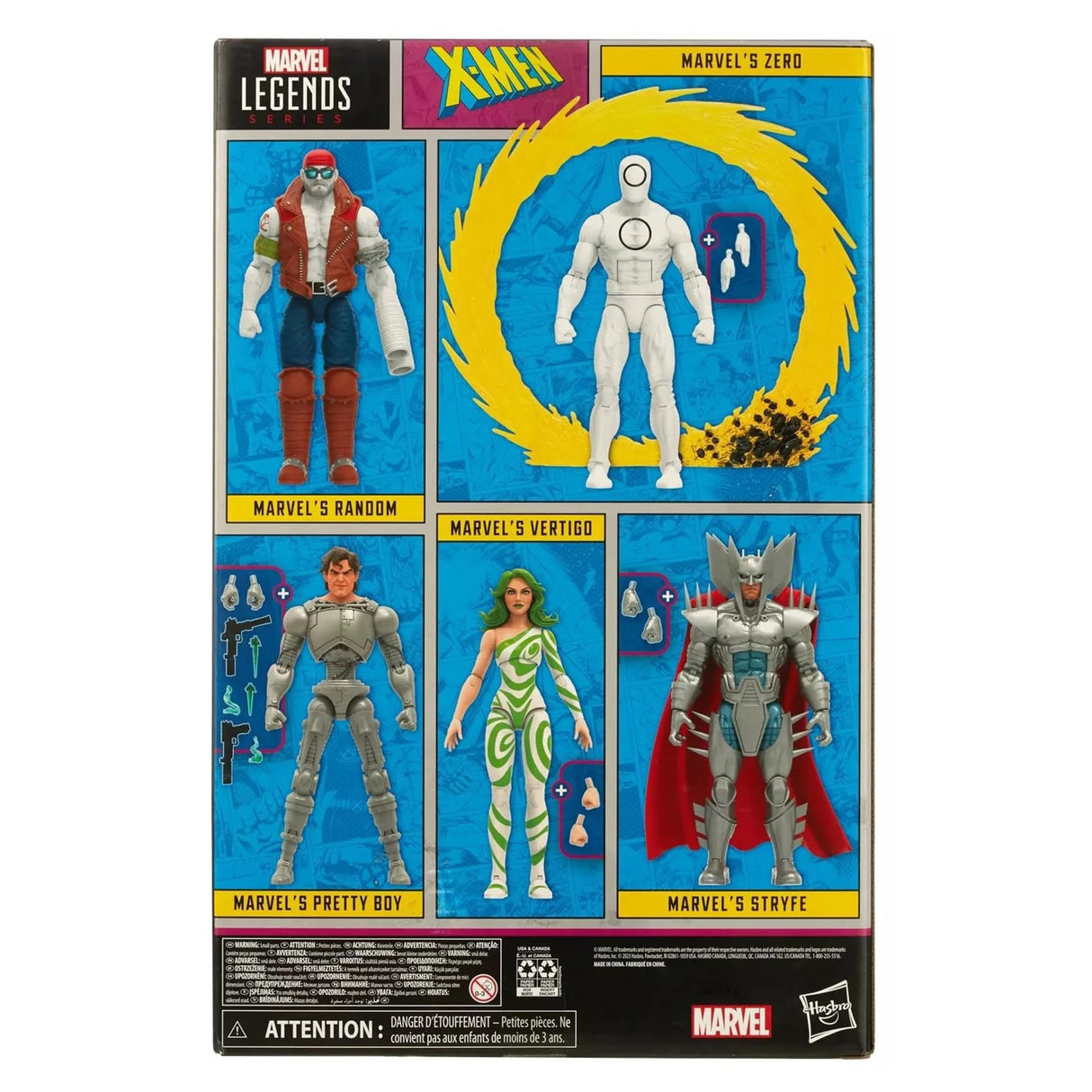 Marvel Hasbro Legends Series: X-Men Villains, X-Men 60th Anniversary Figura de acción Set de Figuras de acción de 6 Pulgadas
