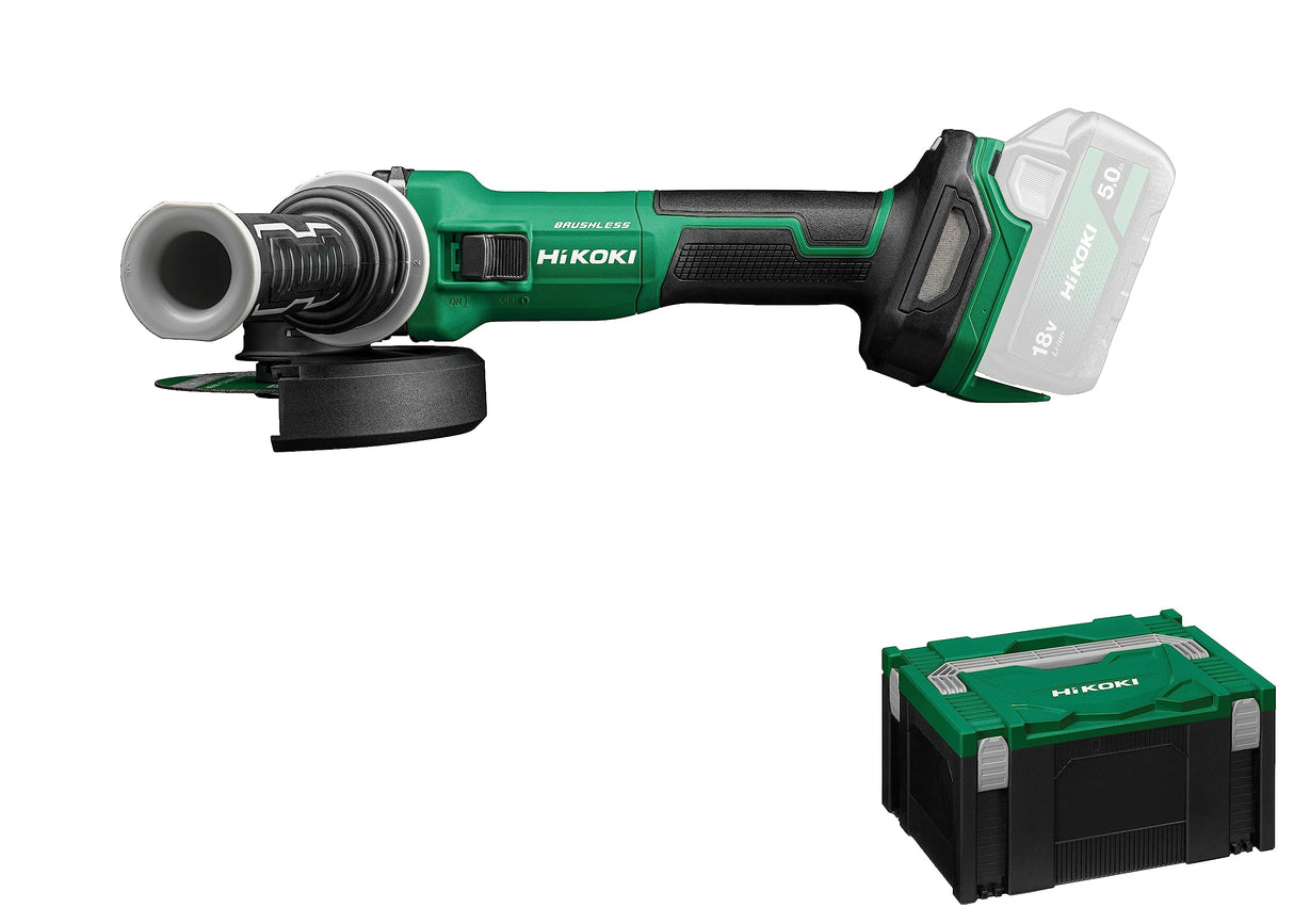 HiKOKI Akku-Winkelschleifer G1813DVE (18V, 125mm, M14, Brushless, Zubehör, ohne Akku und Ladegerät)