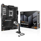 ASUS TUF Gaming X870-PLUS WiFi - Placa Base AMD ATX, 16+2+1(80A) etapas de Potencia, DDR5, PCIe 5.0 Compatible con GPU de última generación, 4X M.2, WiFi 7, USB4, USB 20 Gbps con PD Fast Charge