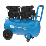 Güde 50138 Airpower 275/8/50 - Compresor silencioso (2 unidades de doble pistón con motor separado, caldera de 50 litros, 230 V, sin aceite)