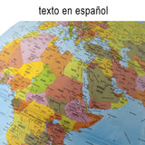 Tecnodidattica - Parlamondo | Globo Terráqueo Interactivo para Niños y Jóvenes | Globo Luminoso y Giratorio | Bolígrafo de Música con Audio | 6 Idiomas | Cartografía Política | Diámetro de 30 cm