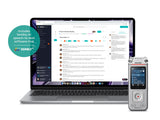 Philips VoiceTracer DVT4115 - Grabadora de Voz (8 GB, MP3 y PCM, 3 micrófonos de Alta fidelidad, reconocimiento de Voz, creación de resúmenes, Registros de sesiones y to-Dos)