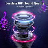 ASDRTB Auriculares inalámbricos Auriculares Auriculares de reducción de Ruido estéreo de Alta fidelidad, con micrófono, Tiempo de reproducción 48h, Pantalla LED Doble, Carrera Impermeable ip7