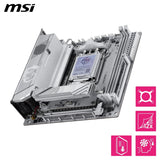 MSI MPG X870I Edge TI EVO WiFi Placa Base, ATX – Soporta procesadores AMD Ryzen 9000/8000/7000, AM5-110A SPS VRM, DDR5 Memory Boost (hasta 10000+MT/s OC), PCIe 5.0 x16, M.2 Gen5, Wi-Fi 7, 5G LAN