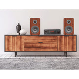 Wiibo AMP 100 - Amplificador HiFi - Conexión Bluetooth - Entrada USB - Respuesta Lineal - Potencia 50W + 50W - 2 Entradas de Micrófono - Pantalla LED - Mando a Distancia - Equipo de Sonido