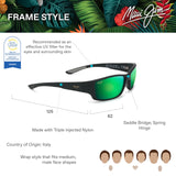 Maui Jim Local Kine Gafas, Black/Tran Green/Lt Trans Grey, 62-15-125 Unisex Adulto