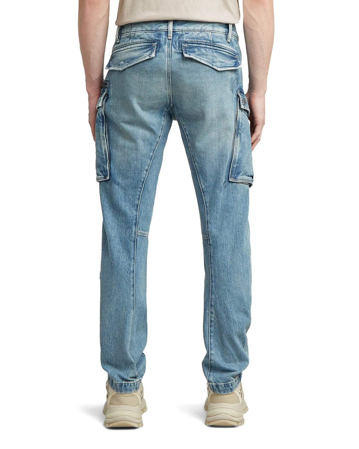 JEANS Uomo G-STAR D23077 D499 ROVIC ZIP 3D REGULAR TAPERED H484 VINTAGE CUMULUS BLUE