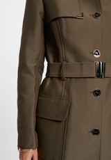 Morgan 242-ginai Gabardina, Caqui, 36 para Mujer