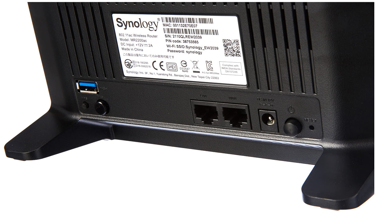 Synology MR2200ac Wireless Mesh Router,Black