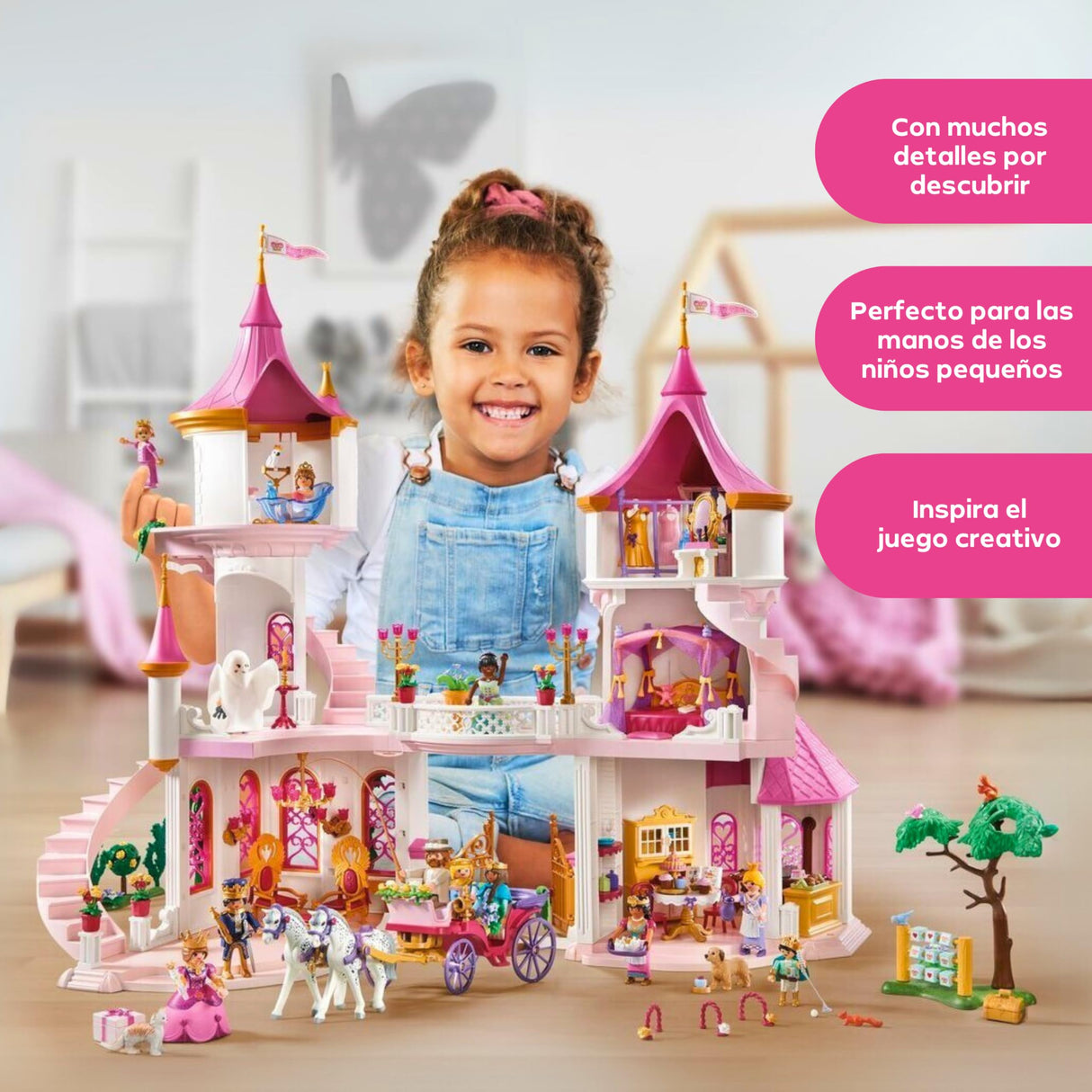 PLAYMOBIL | Princess Magic | Castillo de Princesa con Pareja Real | Juguete de Princesa | Set de Castillo | Juguete de Cuento de Hadas para niños y niñas a Partir de 4 años | 71845