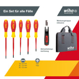 Wiha Juego de herramientas para electricistas en surtido, de 13 unid., incl. funda para herramientas (36389)