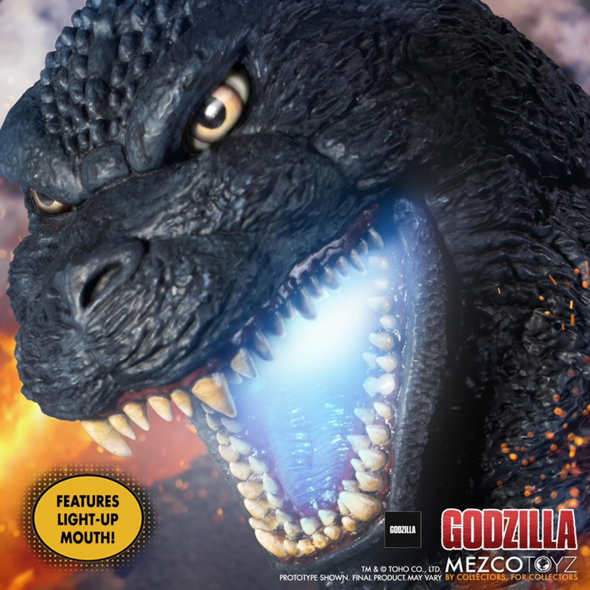 Mezco Figura Godzilla Avec Son et lumière Ultimate Godzilla 46 cm