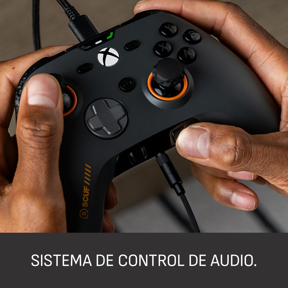 SCUF VALOR PRO Mando Xbox Performance con Cable – Palas Traseras Personalizables, Gatillos Instantáneos, Palancas de Efecto Hall, Controles de Audio, Xbox Series X|S, Xbox One, Windows PC – Gris Acero