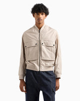 Armani Exchange Blue Edition, Logo Patch Chaqueta, Tanga, XL Hombres