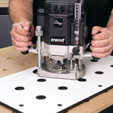 Trend Plantilla de enrutamiento de mesa multifuncional, encimeras estilo MFT, compatible con enrutador de inmersión, material duradero, radios de esquina y corte de extremo de 45 grados, MFT/JIG