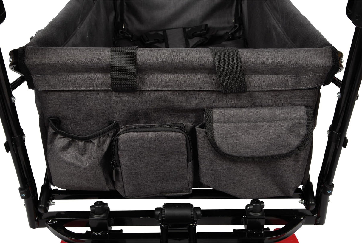 Small Foot Carrito Plegable con Techo Desmontable, protección contra Lluvia, Frenos, asa Regulable y máx. 80 kg, 12729, Color Coloured