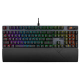 ASUS ROG Strix Scope II - Teclado gaming de tamaño completo, espuma amortiguadora, interruptores ROG NX Snow prelubricados, teclas ABS con revestimiento UV, controles multifunción, acceso rápido, RGB