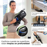 Bosch, Aspirador sin Cable Unlimited 9, batería de 3,0 Ah, tecnología MicroClean, depósito de Polvo de fácil Vaciado, Luces LED, Verde, BBS921TBA