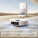 DREAME L10s Ultra Gen 3 Kit Robot Aspirador y Friegasuelos, Succión de 25.000Pa, Cepillo Lateral y Mopa Extensible, AceClean DryBoard y Autolimpieza Automática de Mopa, Secado con Aire Caliente