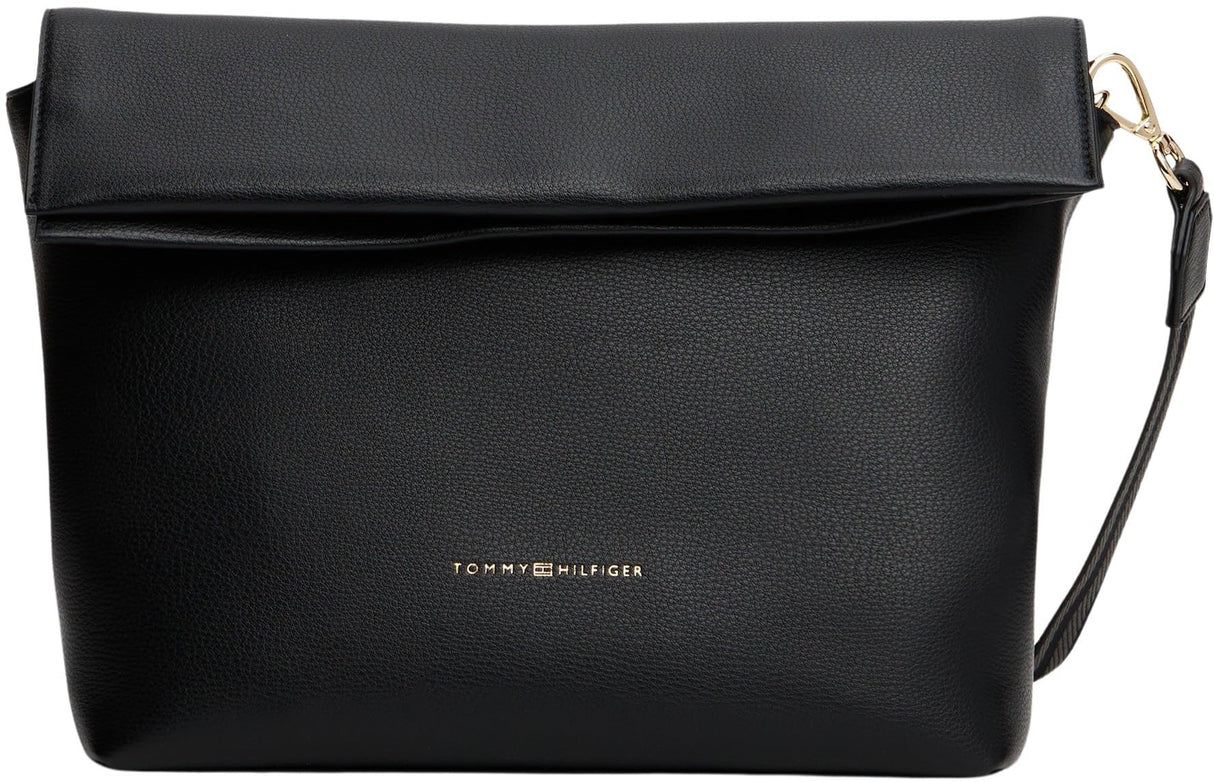 Tommy Hilfiger TH Logotape Med Crossover Aw0aw17692, Mujer, Black (Black), One Size