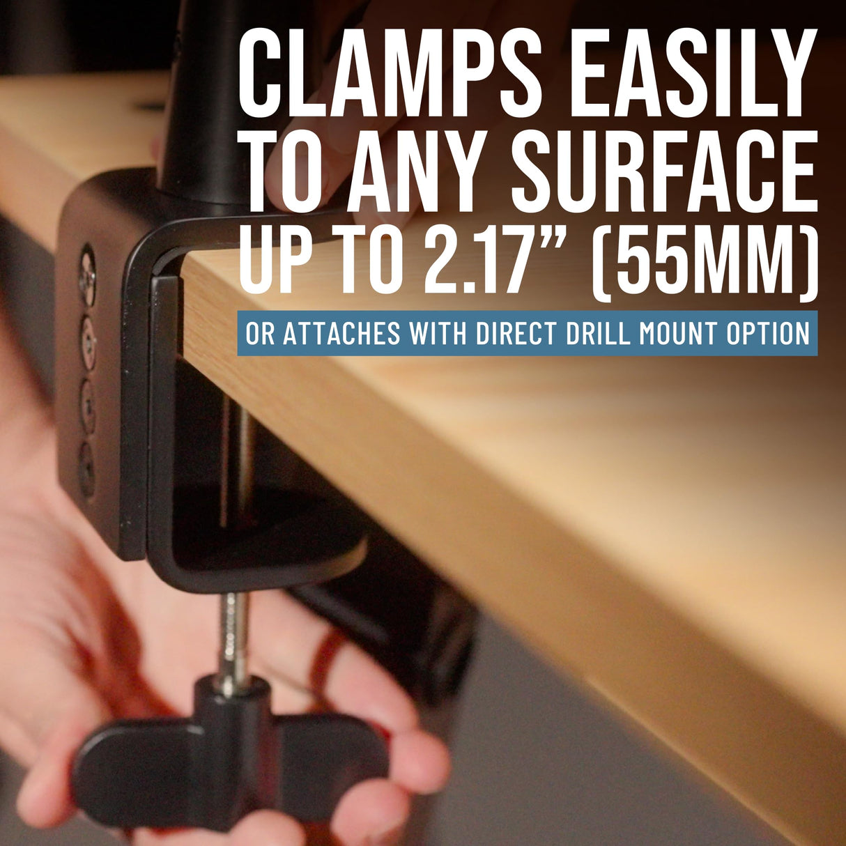 Shure by Gator Soporte premium de perfil bajo para micrófono de escritorio; totalmente ajustable para podcasts, streaming y configuraciones de home office (SH-BROADCAST2)