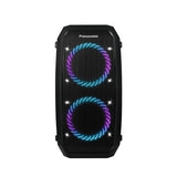 Panasonic SC-BMAX30 Altavoz Portátil para Fiestas con Bluetooth, Luces Integradas, Entrada Bass Reflex, 320 W, 14h de autonomía, USB, IPX4, Entradas para Guitarra y Micrófono para Karaoke, Negro