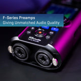Zoom - H5Studio Grabador de Coma Flotante de 4 Pistas de 32 bits 192 kHz - 16/24 bits, Ganancia, limitadores, cápsula XYH-5e, Interfaz de Audio Mac, PC, iOS, Android