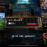 WD Black SN8100 NVMe SSD con disipador de Calor de 8 TB (velocidades de Lectura secuenciales de hasta 14 900 MB/s, PCIe Gen 5, hasta 4,800 TBW, SANDISK TLC 3D CBA NAND Technology)
