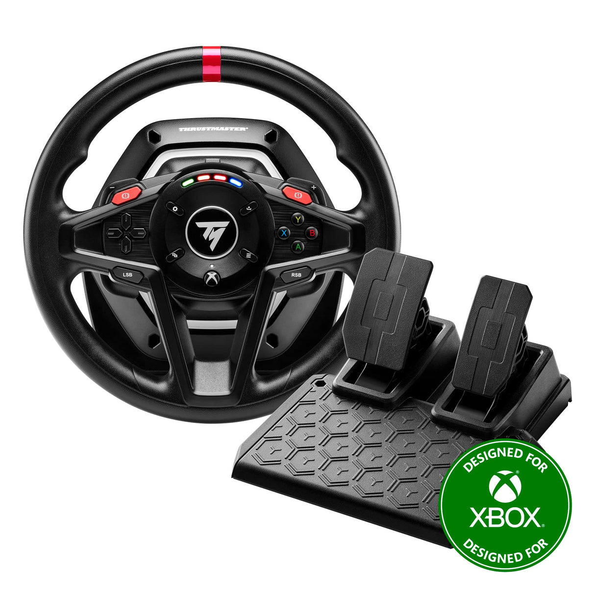 Thrustmaster T128, Volante de Carreras Force Feedback con Pedales Magnéticos, Xbox Series X|S, Xbox One, PC