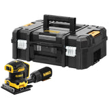 DEWALT DCW200NT-XJ - Lijadora Orbital XR 18V, 7 Velocidades, Sin cable, Motor sin escobillas, Bolsa para el polvo, Maletín TSTAK II, Sin Cargador/batería