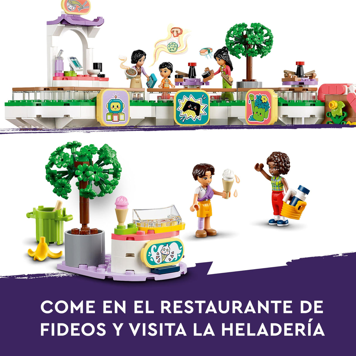 LEGO Friends Centro Comercial de Heartlake City Juguete de Casa de Muñecas apra el Juego de Rol, Maqueta de Construcción con Mini Muñecos de Personajes, Regalo para Niñas y Niños de 8 Años o Más 42604