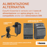 Bticino Easykit Plus 318913 - Videoportero monofamiliar Plug-In de 2 cables con: 1 botonera externa con timbre y cámara, 1 monitor interno de 7 pulgadas a color con manos libres, ampliable para