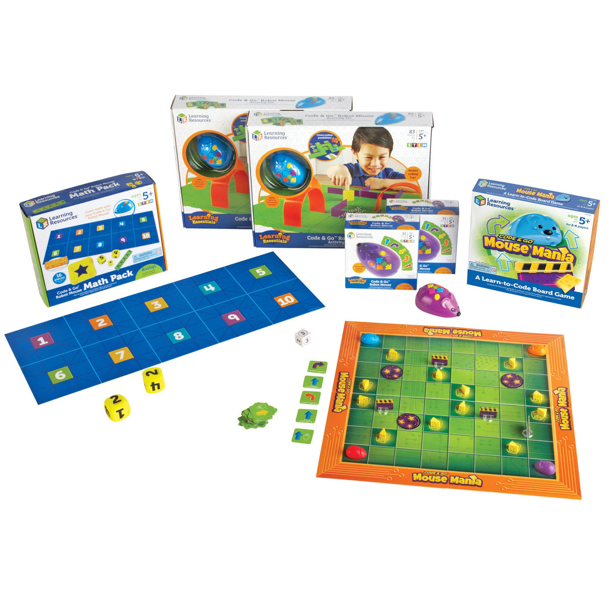 Learning Resources Set de Actividades para el Aula del ratón Robot Code & Go