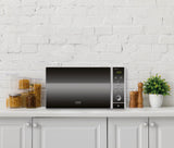 CASO MCG 30 Chef - microondas 3 en 1 de 900W con grill de 1250W y aire caliente de 2200W - Capacidad de 30L - Plato giratorio Ø 31,5 cm - pantalla digital, frontal espejado - acero inoxidable y negro