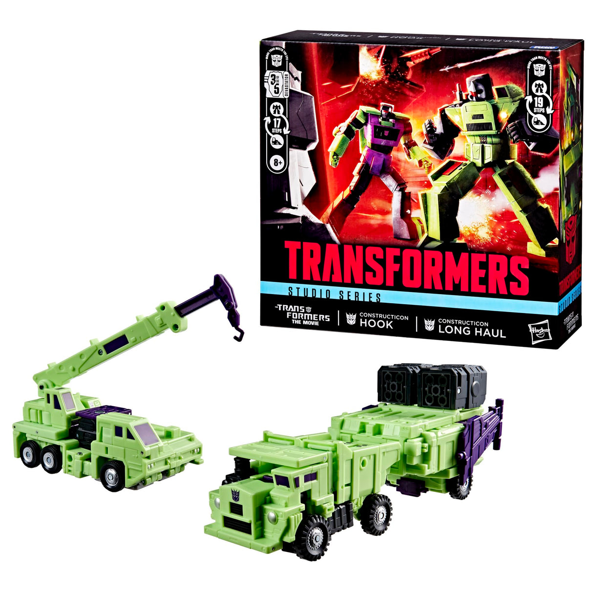 Transformers Studio Series, Transformers: La película, Constructicon Long Haul y Constructicon Hook, Figuras de acción