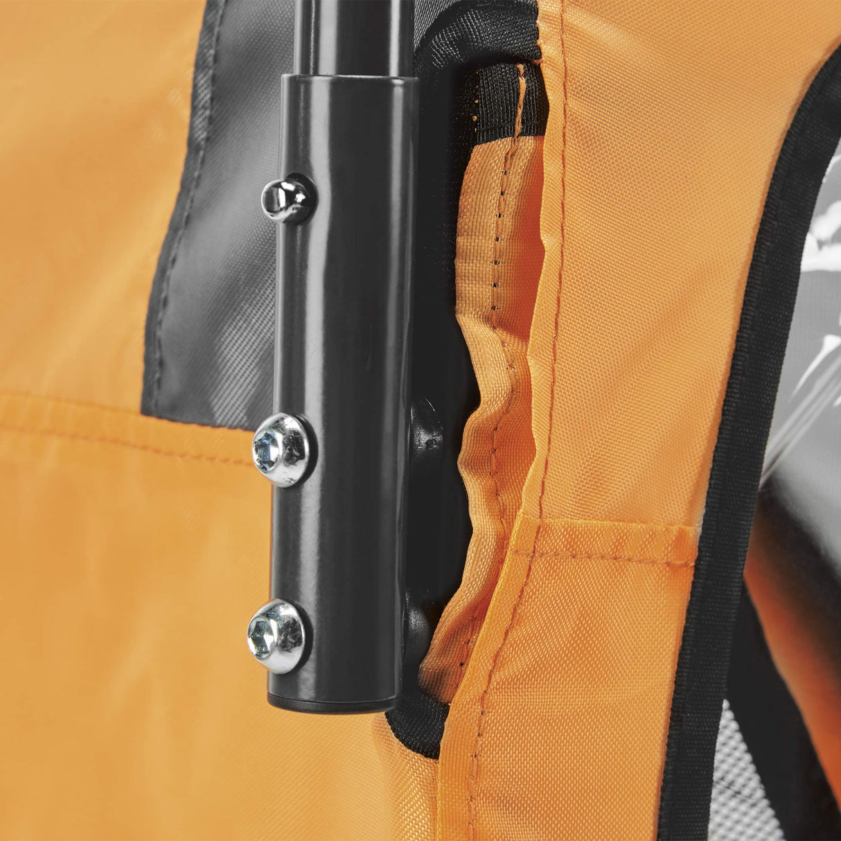 Carriola y remolque de bicicleta Allen Sports Hi-Viz para dos niños, anaranjado, modelo ES2-O