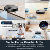 Eureka NERE10s Robot Aspirador y Fregasuelos con Vaciado automático de Polvo,Aspirador Robot 4000 Pa,Autonomía 180 min,Detección Obstáculos Navegación LiDAR,App Control para moquetas y Suelos Duros