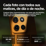 Motorola Moto g15 12GB (4GB+8GB RAM Boost)/128GB Naranja, España, Pantalla de 6,72” FHD+, Sistema de cámaras de 50 MP y Objetivo Ultra Gran Angular, Batería 5200 mAh, Carga TurboPower, Soft Luxe