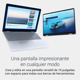 DELL 16 Plus 2 en 1 Portátil Convertible DB06250 16" 2K Táctil, Intel Core Ultra 7 Series 2, Intel ARC, 16 GB RAM, 512 GB SSD, Win 11 Home,Teclado retroiluminado QWERTY Español – Ice Blue