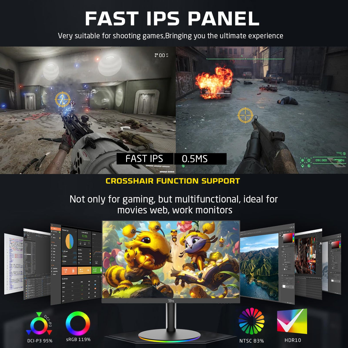 Twisted Minds 27"" Flat 2K/4K Switch