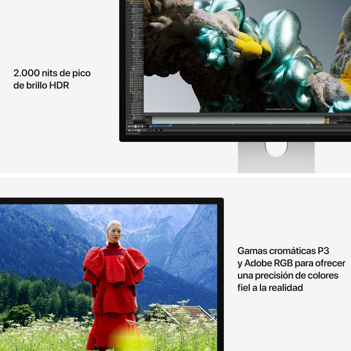 Apple Studio Display XDR: Vidrio nanotexturizado, Adaptador de Montaje VESA