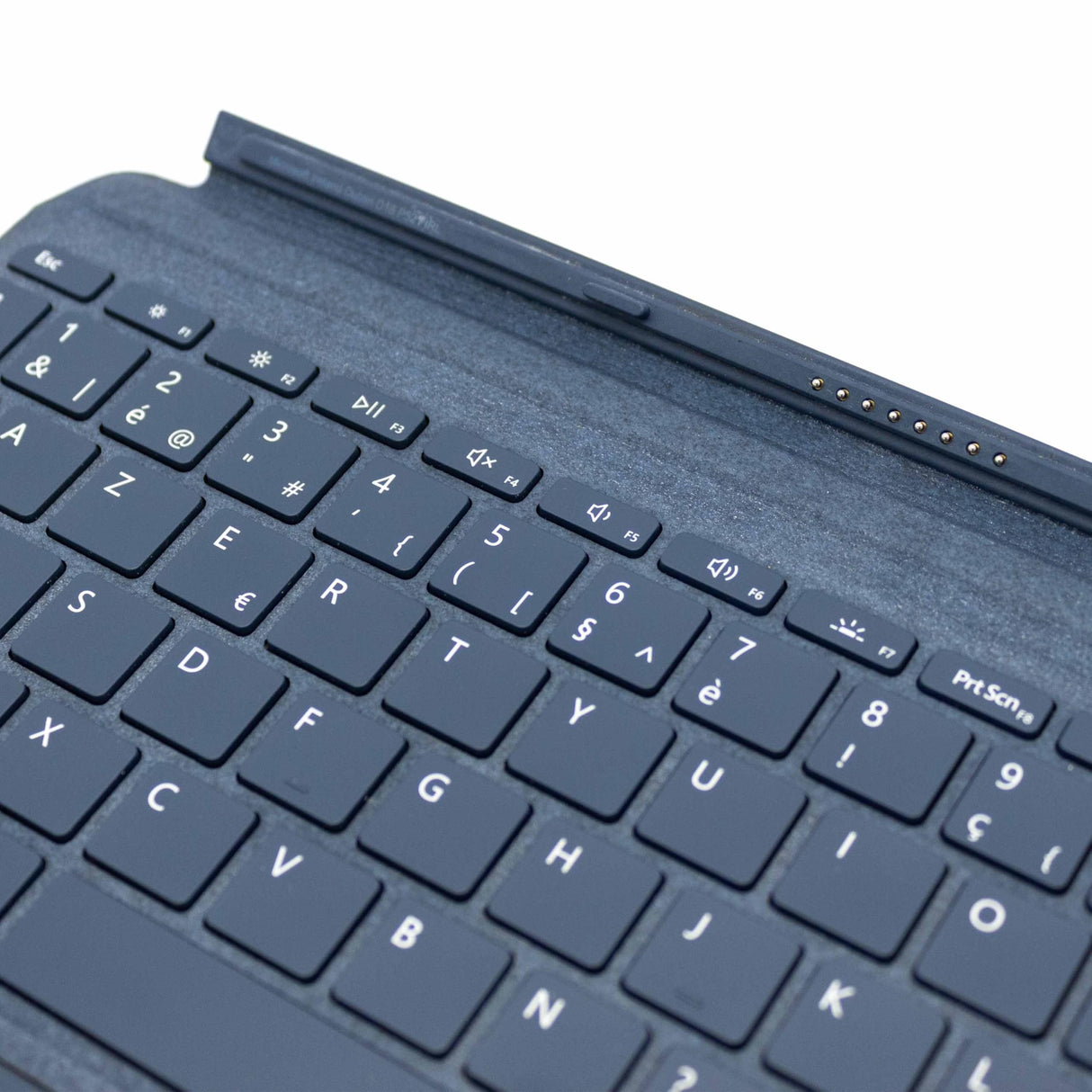 Microsoft - Teclado Tipo Cover Surface Go Signature - Teclado AZERTY francés - Azul Glaciar (Alcantara) - Compatible Solo con Surface Go, Surface Go 2 y Surface Go 3