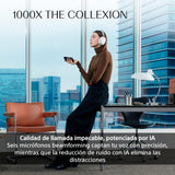Sony 1000X The COLLEXION Auriculares de Lujo Bluetooth inalámbricos, con Noise Cancelling Premium, Sonido Hi-Res Estudio; 360 Spatial Audio; Estuche Resistente; Platino, Nuevo Modelo