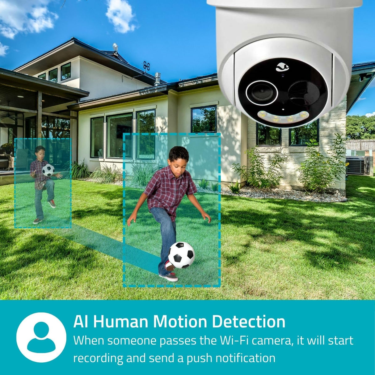Nedis SmartLife Outdoor Camera | 4G | Full HD 1080p | Pan Tilt | IP65 | Cloud Storage (Optional) / microSD (Not Included) | 5 V DC | with Motion Sensor | Night Vision | White