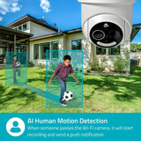 Nedis SmartLife Outdoor Camera | 4G | Full HD 1080p | Pan Tilt | IP65 | Cloud Storage (Optional) / microSD (Not Included) | 5 V DC | with Motion Sensor | Night Vision | White
