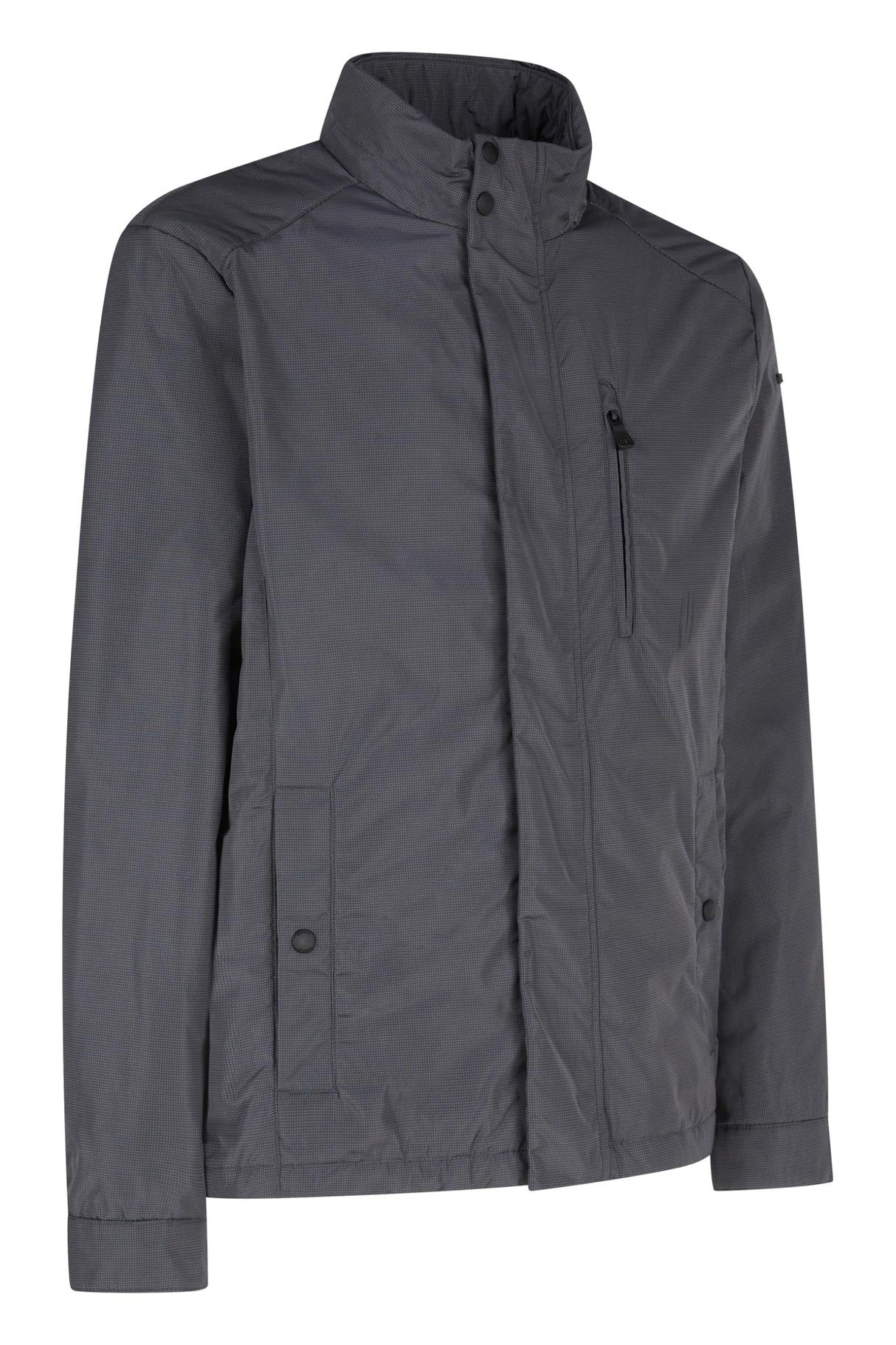 Geox M Litio Short Jkt Chaqueta, Perla ahumada/Negro, 56 para Hombre