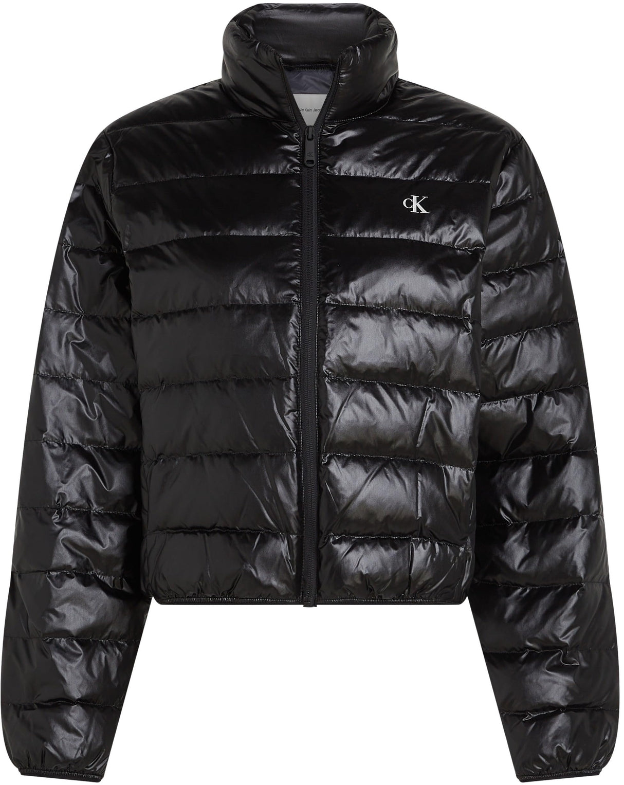 Calvin Klein Cazadora acolchada Mujer Down Shine brillante, Negro (Ck Black), XS