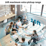 Uniarch Conferencing Camera with Build-in Microphone&Speaker, 2K Conferencing Webcam with Noise-Cancellation, All-in-One, 115° Wide-Angle Quad HD Webcam, USB Plug&Play, Speakerphone Meeting System
